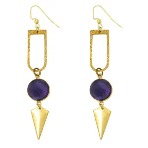 Hespera Cora Amethyst Dangle Geometric Earrings Nordstrom's