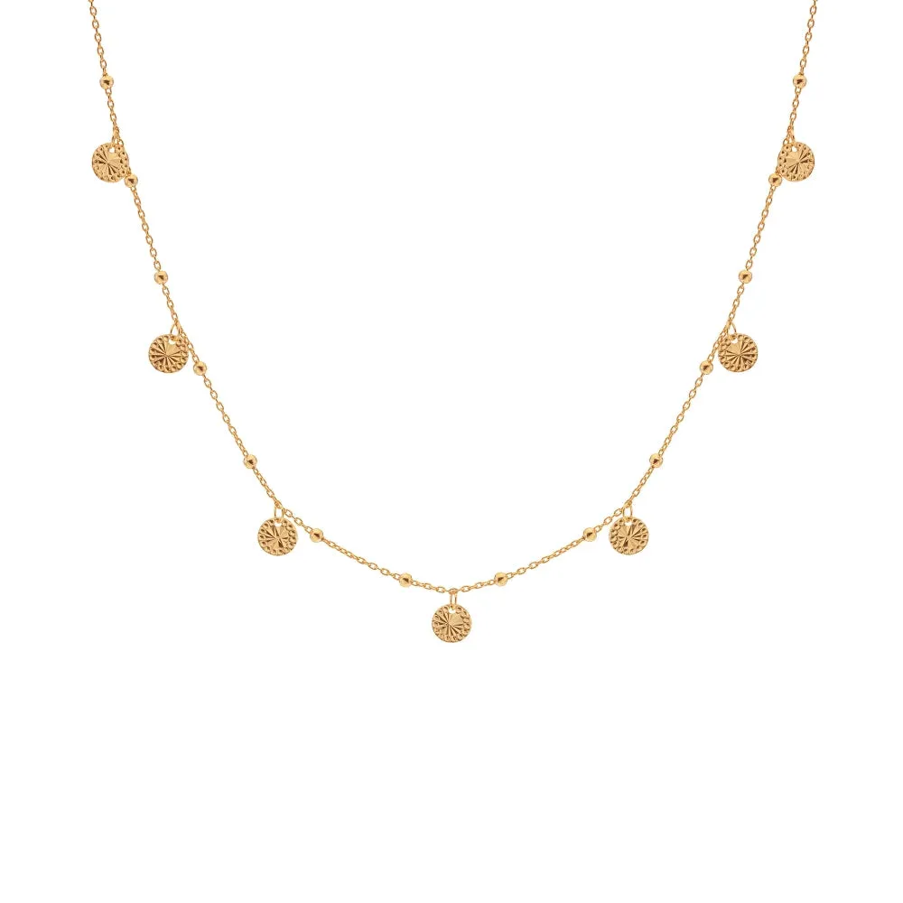 Hot Diamonds x Jac Jossa Embrace Gold Plated Sterling Silver Droplet Cable Chain Necklace 32cm
