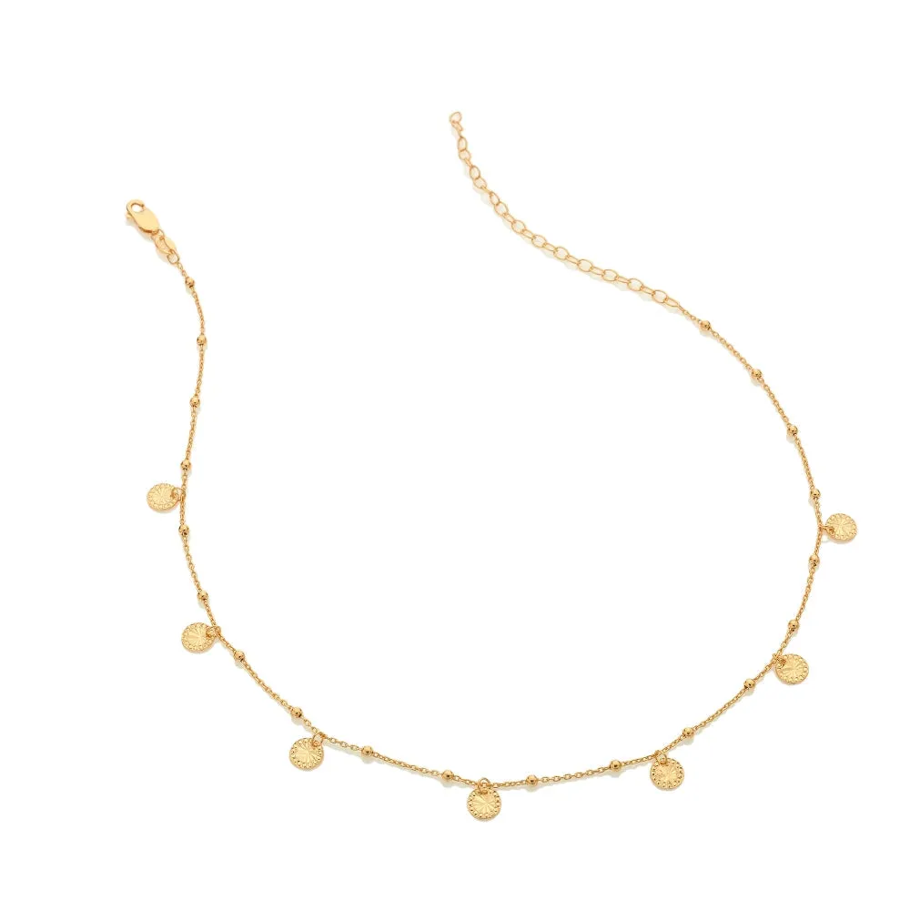 Hot Diamonds x Jac Jossa Embrace Gold Plated Sterling Silver Droplet Cable Chain Necklace 32cm