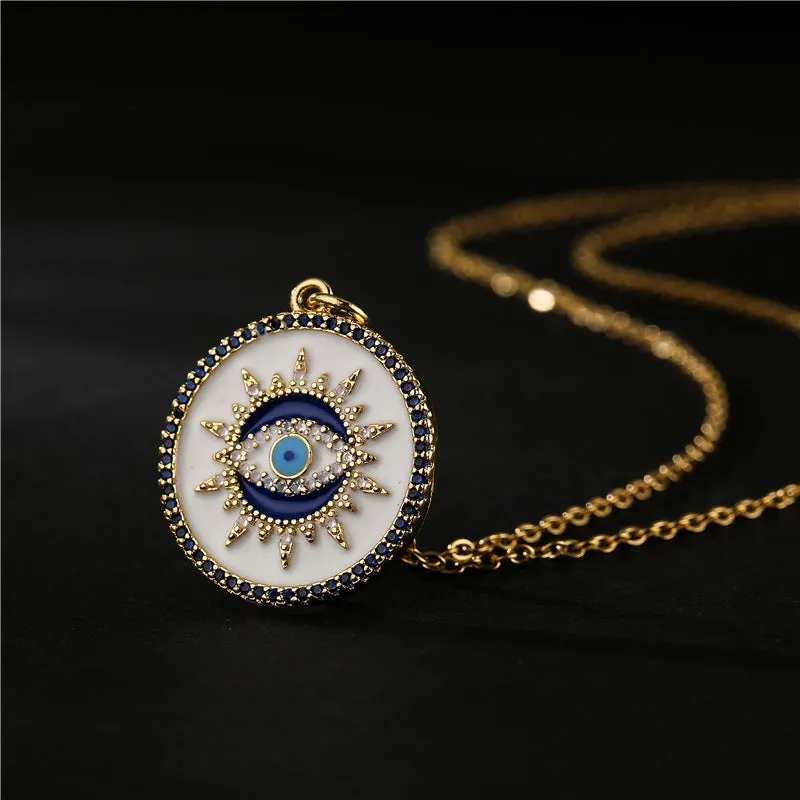 IG Style Geometric Copper Inlay Necklaces