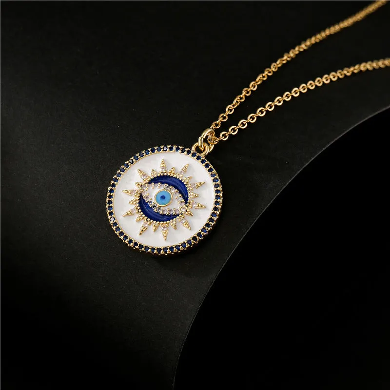 IG Style Geometric Copper Inlay Necklaces