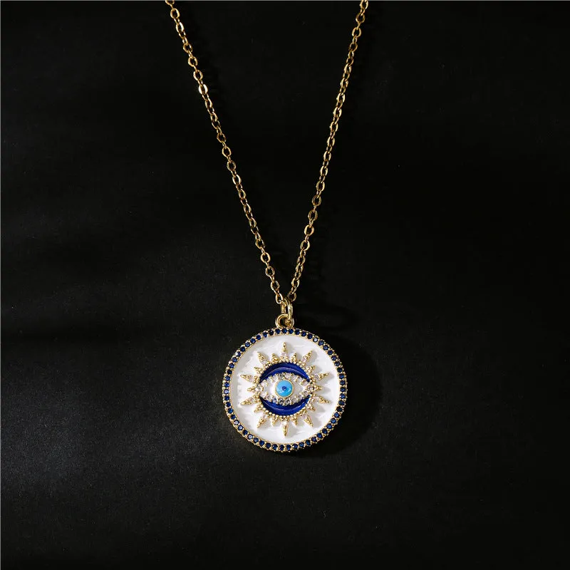 IG Style Geometric Copper Inlay Necklaces