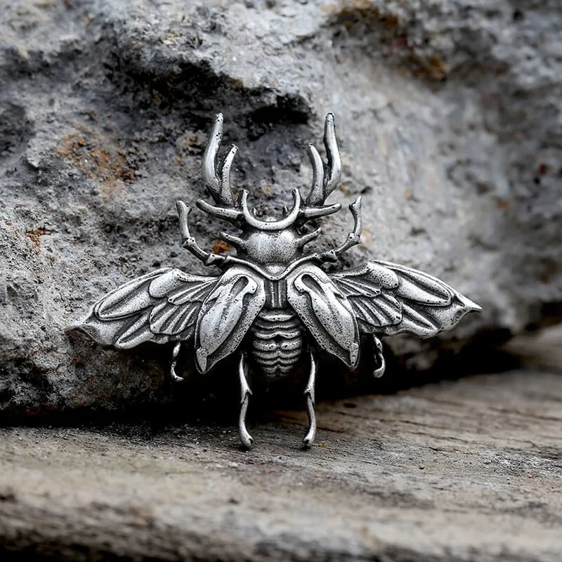 Insect Beetle Zinc Alloy Brooch
