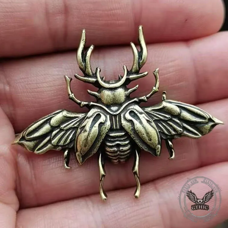 Insect Beetle Zinc Alloy Brooch
