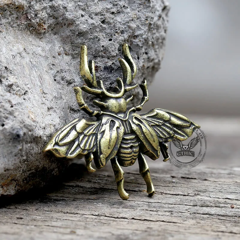 Insect Beetle Zinc Alloy Brooch