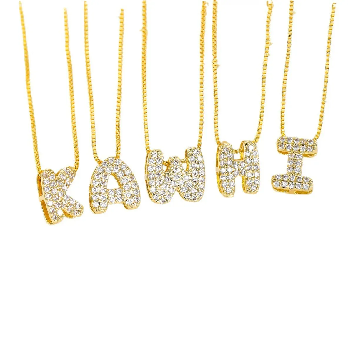 KMVEXO Initial Charm A-Z Pendant Necklace for Men Women