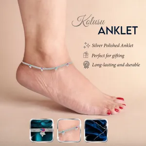 Kolusu - 10 Inches | Anklet/ Gold Polish Anklet/ Silver Polish Anklet/ Anklet for Women