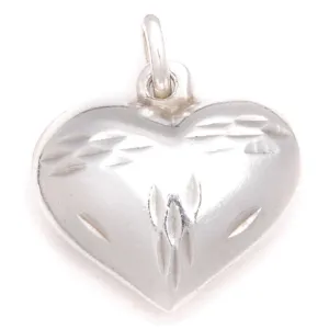 Kris Puff Heart 925 Sterling Silver Pendant