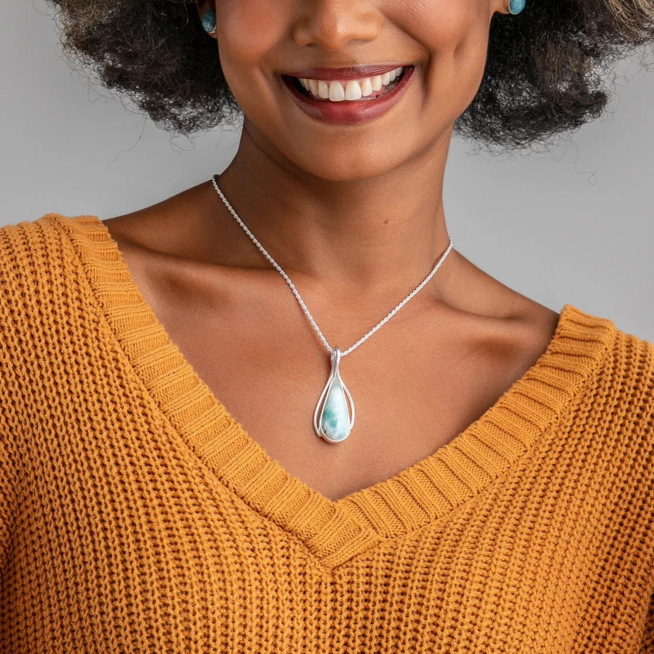 Larimar Pendant CLOUD XLVII