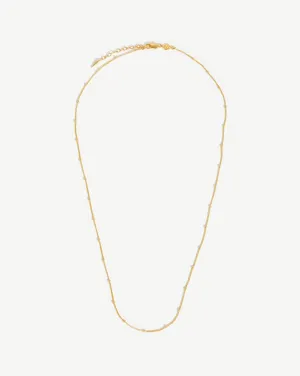 Long Bobble Chain Necklace | 18ct Gold Plated Vermeil