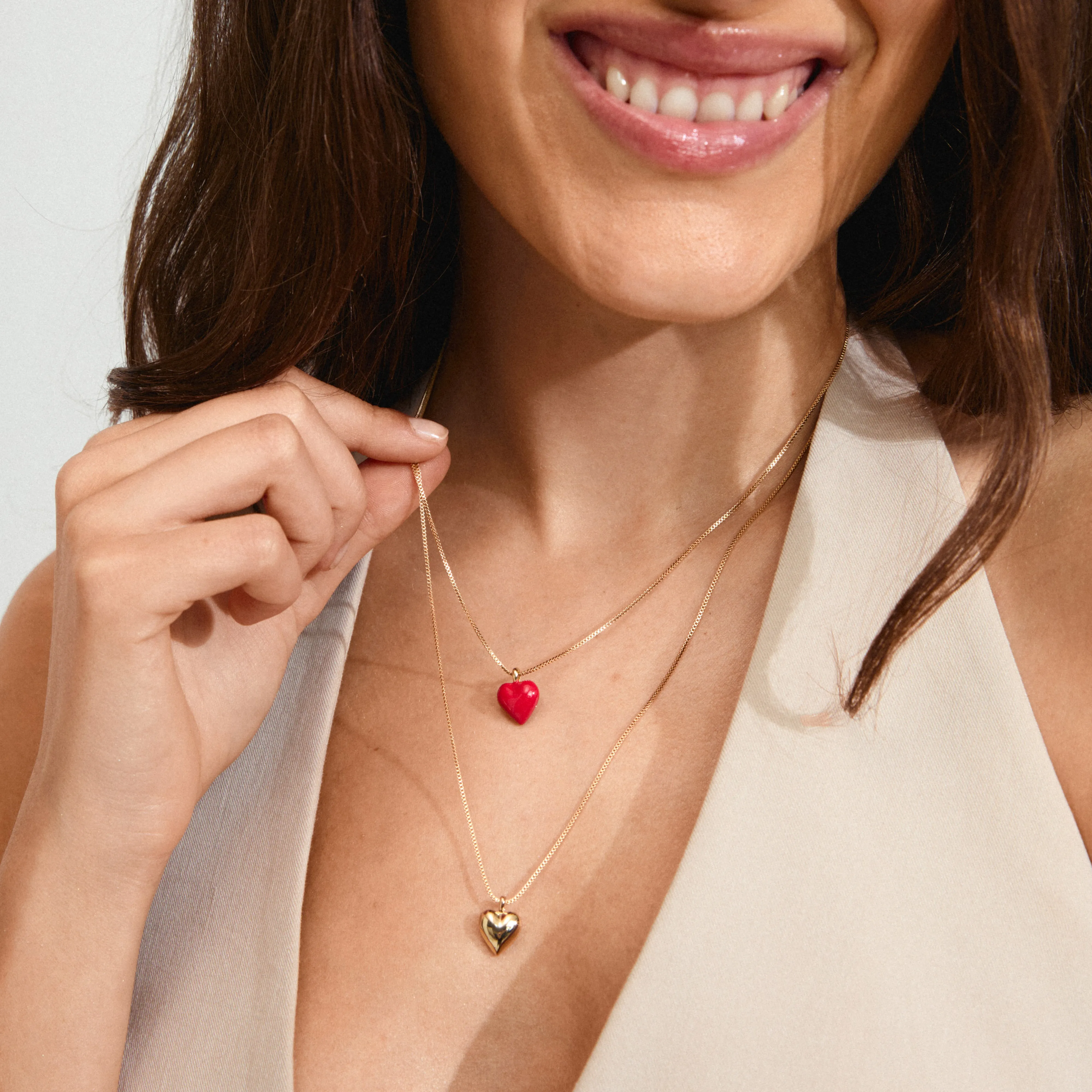 MAEVE necklace, 2-in-1 set,  gold-plated