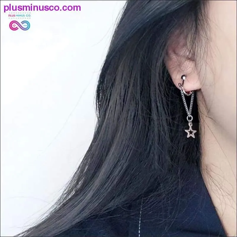 Minimalism Cool Heart Pendant Punk Drop Dangle Earring