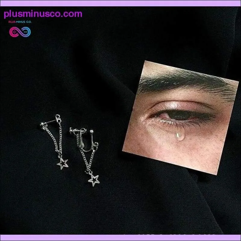 Minimalism Cool Heart Pendant Punk Drop Dangle Earring