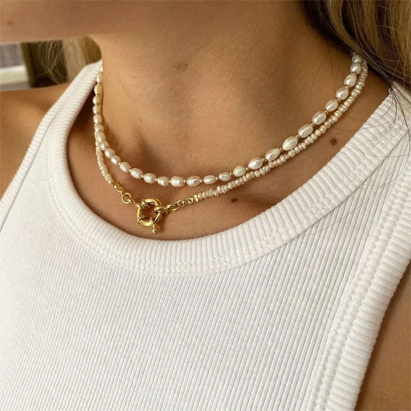 Multilayer Tropical Bohemian Choker Necklaces