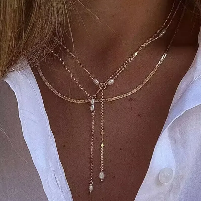 Multilayer Tropical Bohemian Choker Necklaces