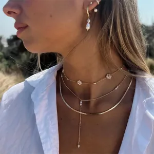 Multilayer Tropical Bohemian Choker Necklaces
