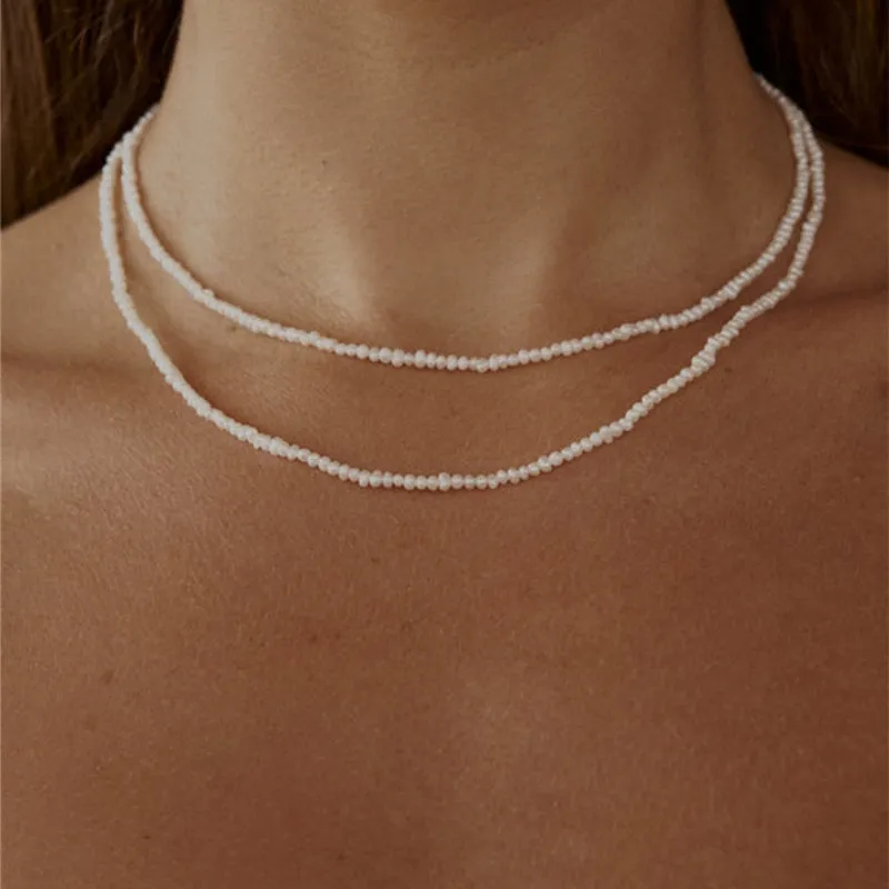 Multilayer Tropical Bohemian Choker Necklaces
