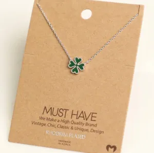 Must Have Necklaces -  Leaf Clover
