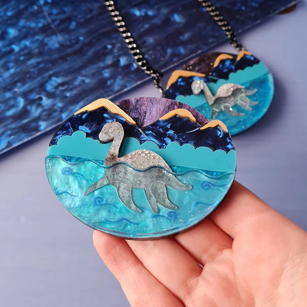 Nessie At Night Necklace by Cherryloco Jewellery