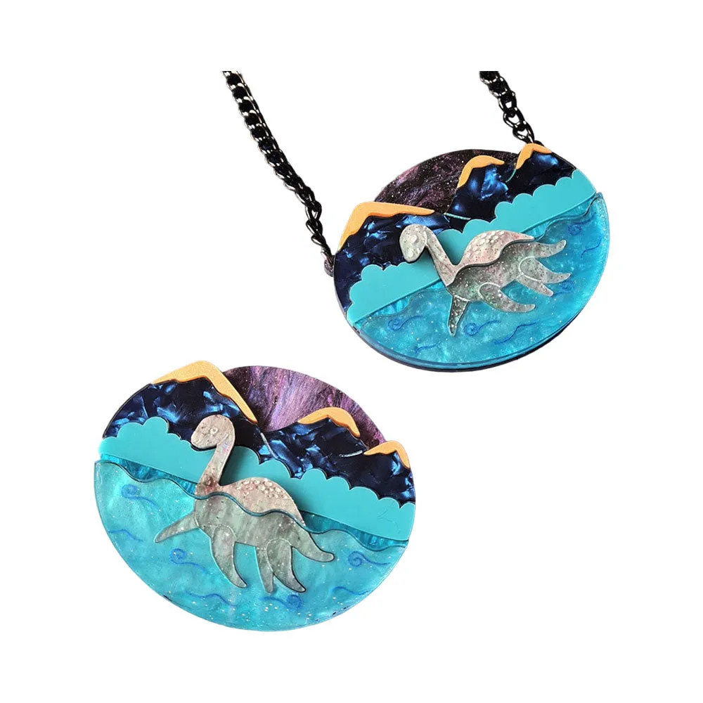 Nessie At Night Necklace by Cherryloco Jewellery