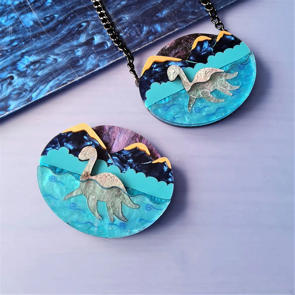 Nessie At Night Necklace by Cherryloco Jewellery