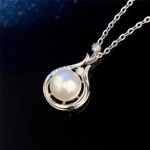 New Arrival Women Simulated Pearl Pendant Necklace