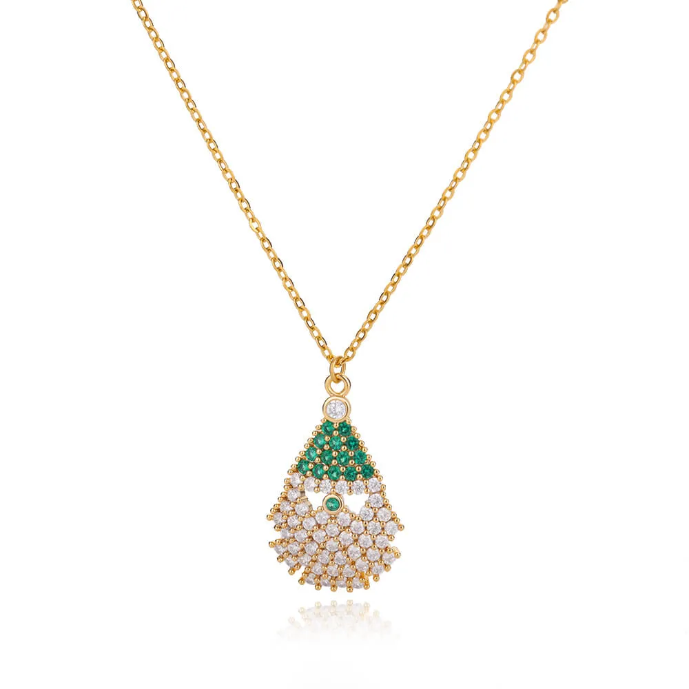 New Design Trendy Xmas Tree Pendant Necklace For Women
