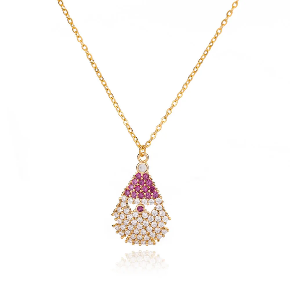 New Design Trendy Xmas Tree Pendant Necklace For Women