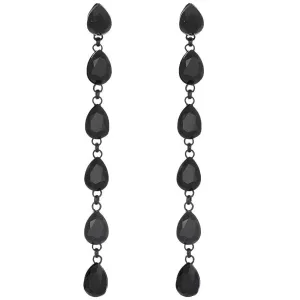 Noir Elegance Dangle Earrings