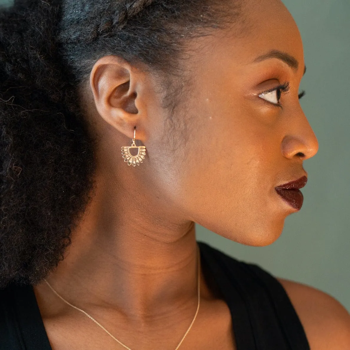 Osa Earrings Brass