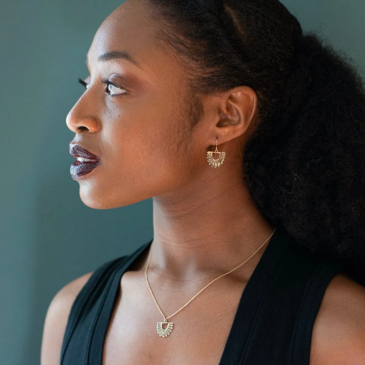 Osa Earrings Brass