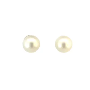 Pair of South Sea Pearl 8-9mm with 18kt Yellow Gold backing posts