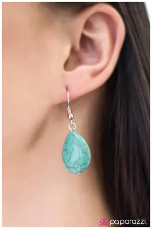 Paparazzi Earring ~ The 5th Element - Blue
