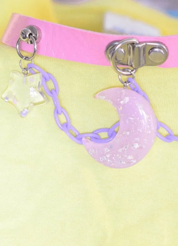 Pastel Galaxy Chain Choker Necklace