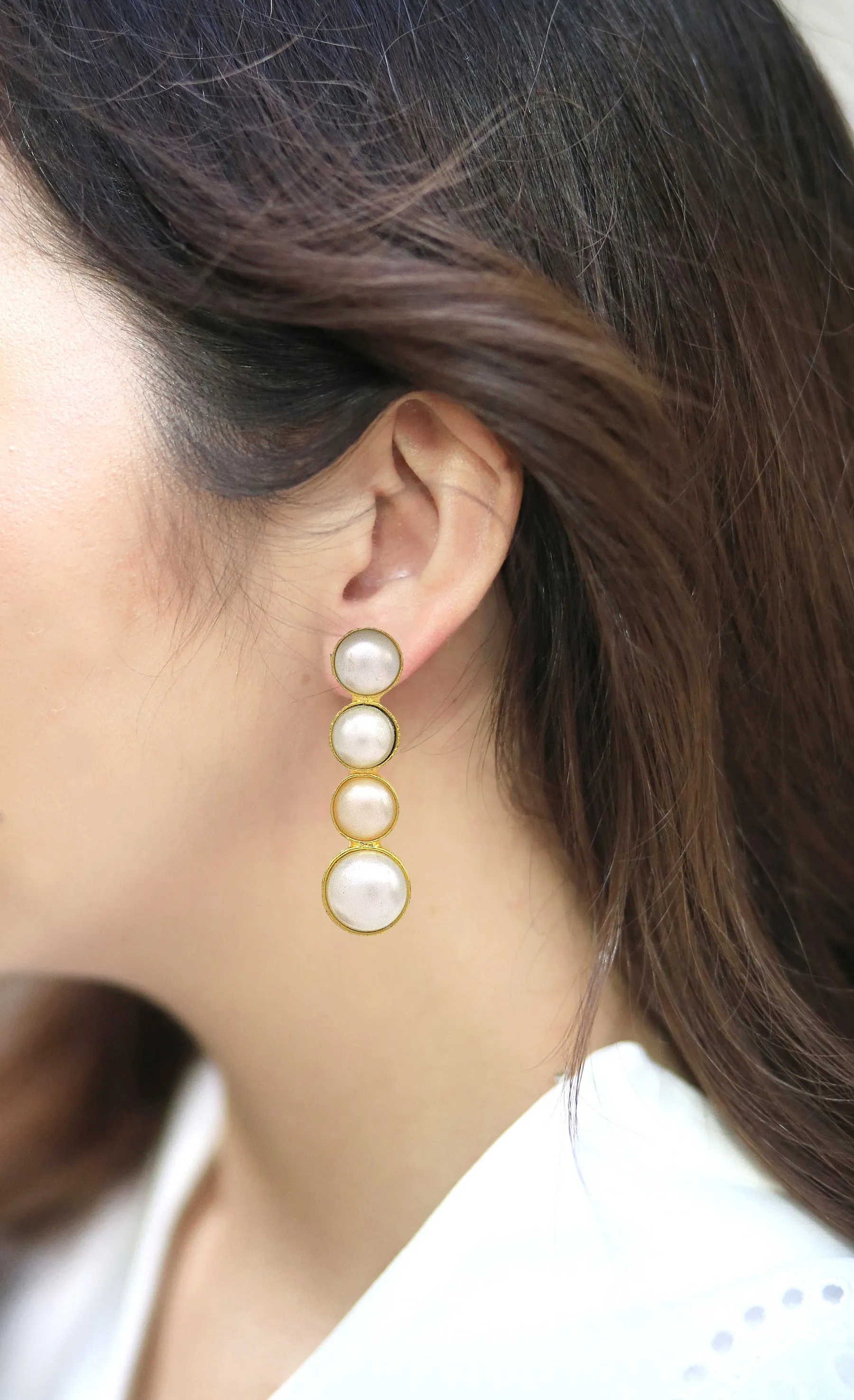 Pearl Quad Earrings