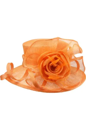 Peony Center Dressy Sinamay Hat