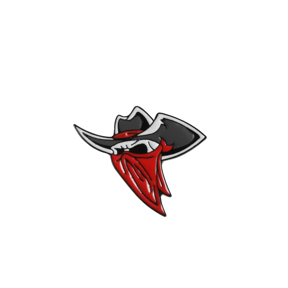 Punk Music Lover DJ Skull Enamel Pin Guitar Gothic Dark Skeleton Brooch HARD TIMES Letter Lapel pins Backpack Badge Jewelry gift