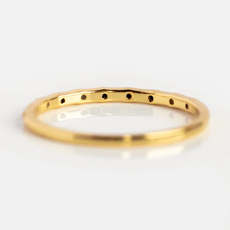 Regency Black Stacking Ring