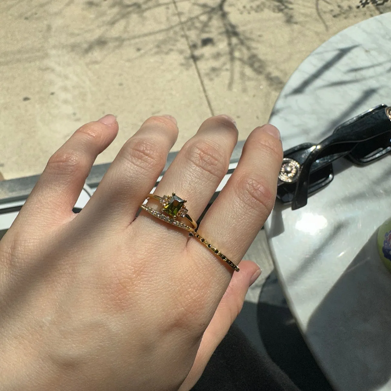 Regency Black Stacking Ring