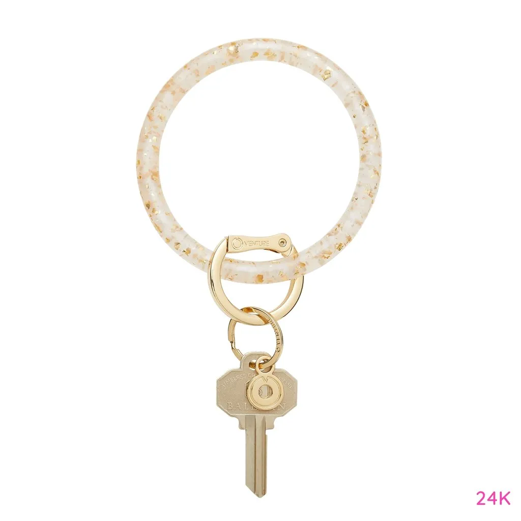 Resin Big O Key Ring