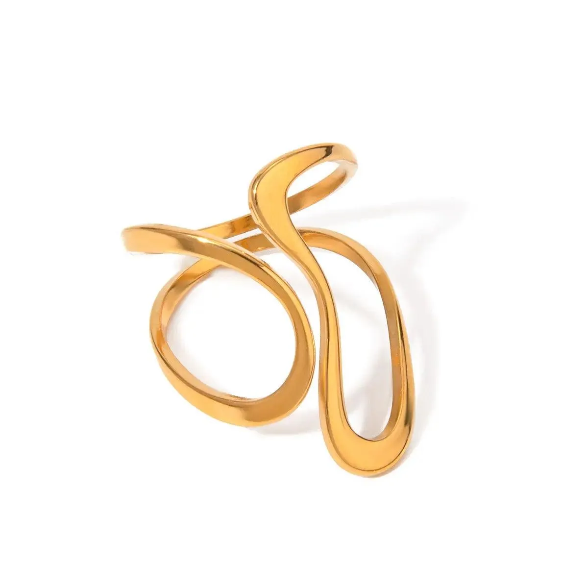 Retro 18K Gold Adjustable Ring