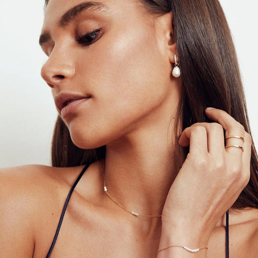 Rose Gold Mini Pearl Choker