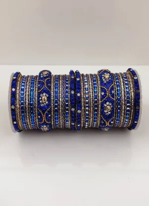 Royal Blue Double Bangle Set