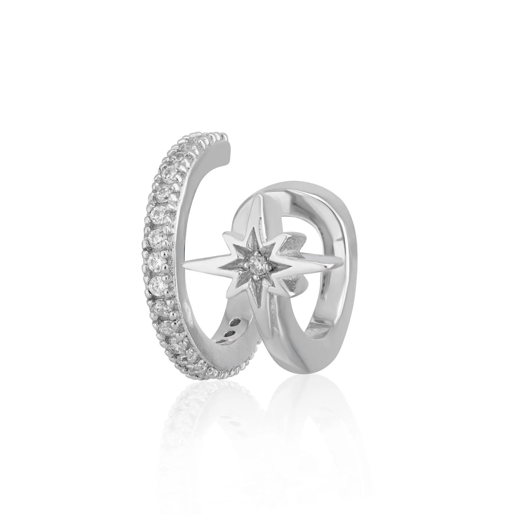 Scream Pretty 9mm Star Double Band Ear Cuff