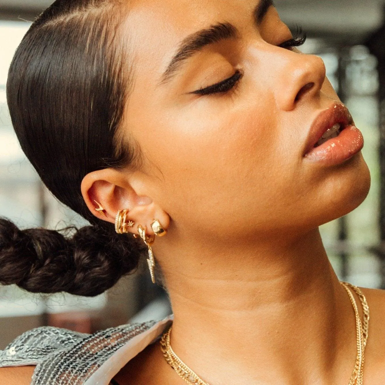 Scream Pretty Lightening Hoop Earrings