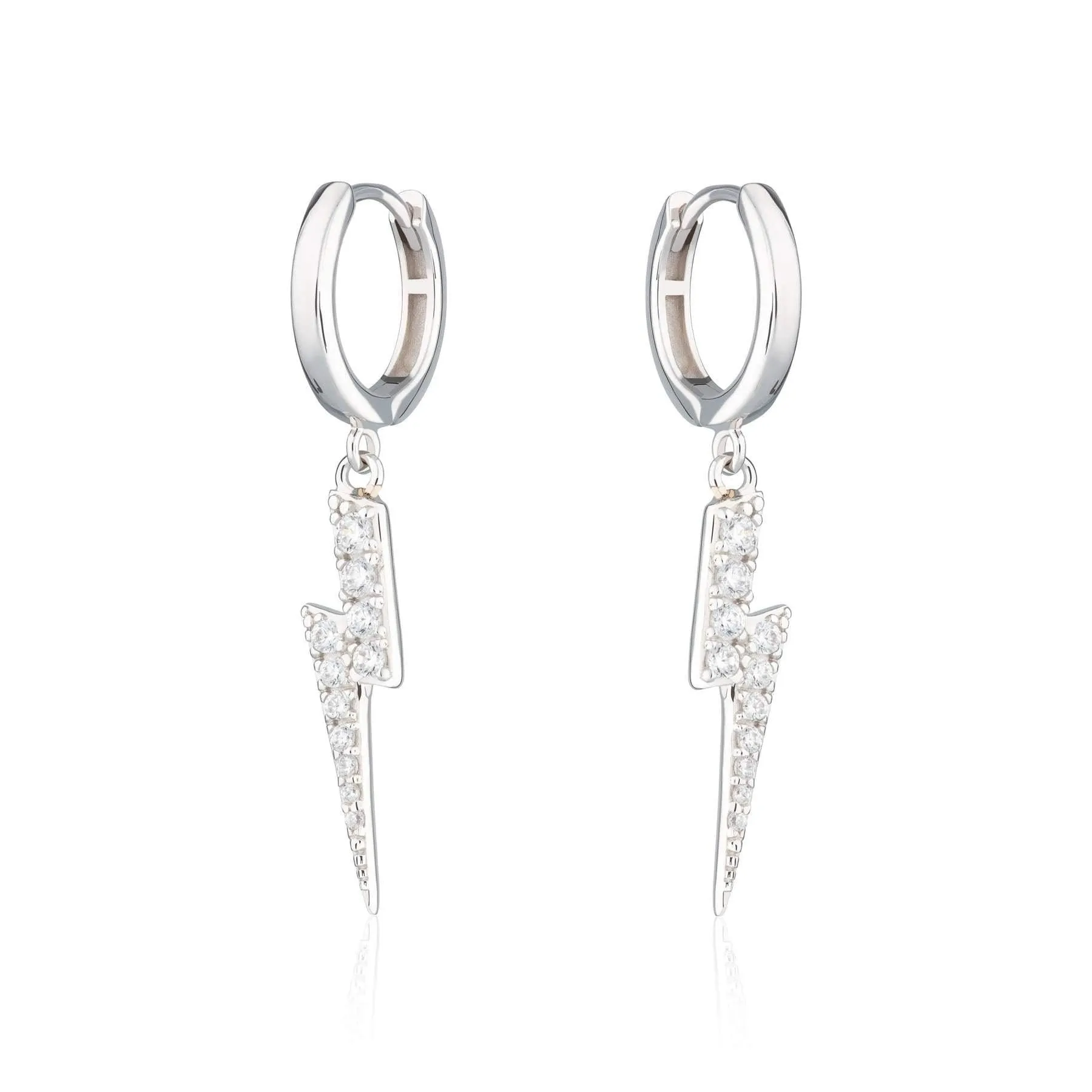 Scream Pretty Lightening Hoop Earrings