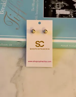 Shop Cophachia 8mm Glass Pearl Mink Studs