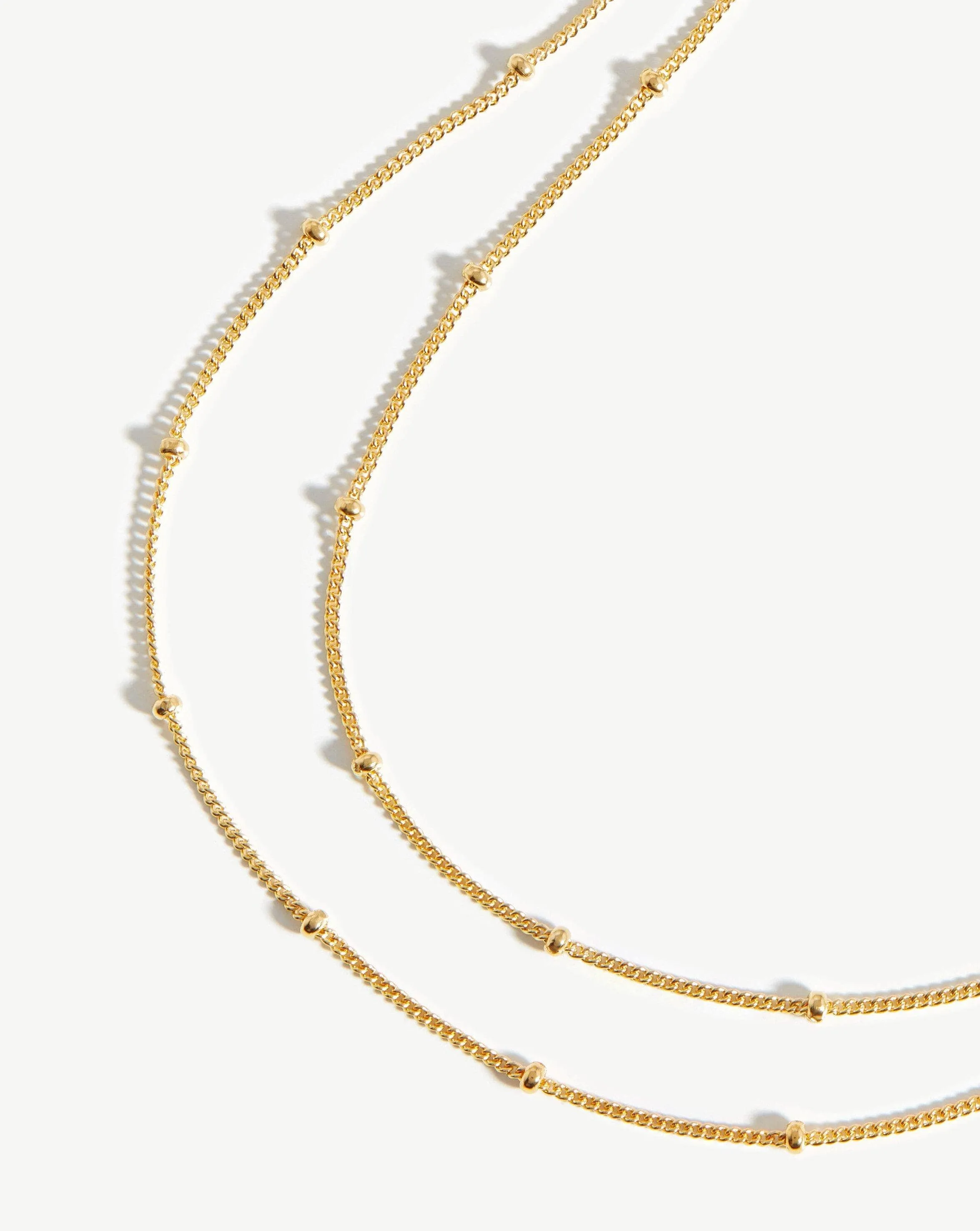 Short Bobble Chain Necklace | 18ct Gold Vermeil