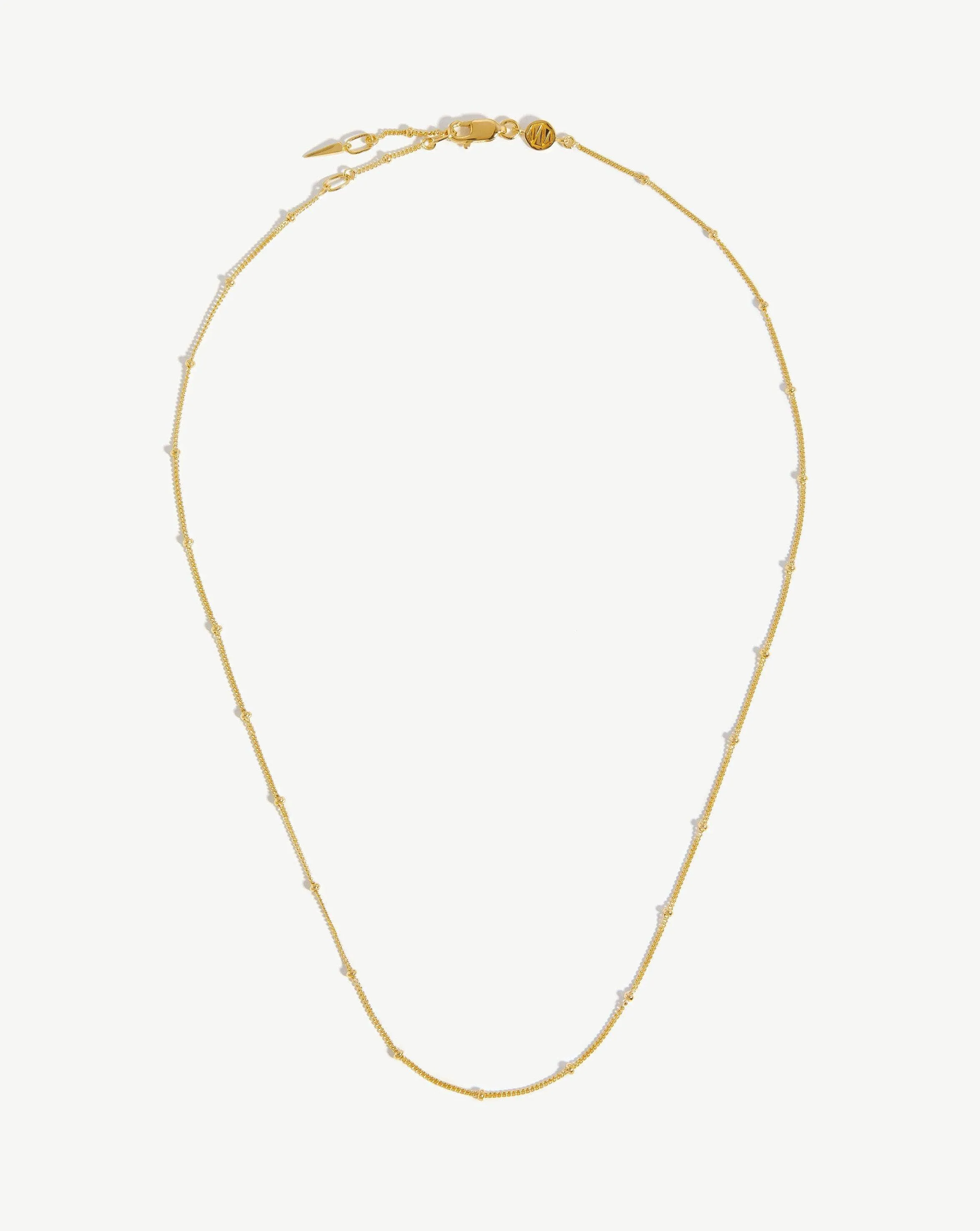 Short Bobble Chain Necklace | 18ct Gold Vermeil