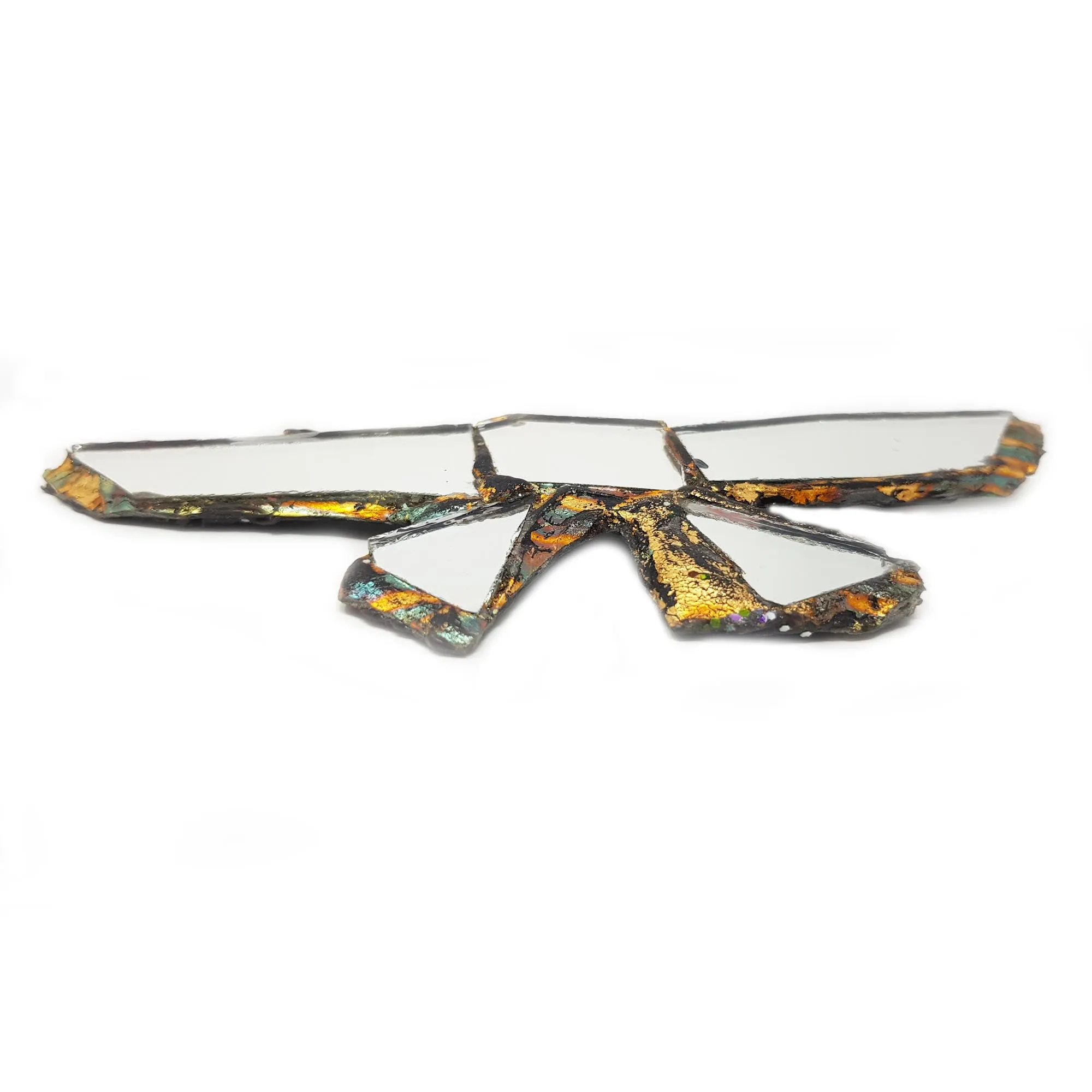 SILVER BOW TIE WITH GOLD TAILS